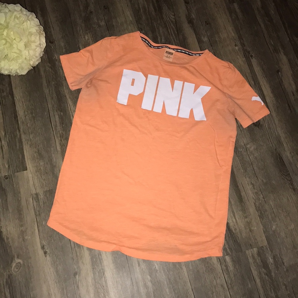 orange tee from PINK